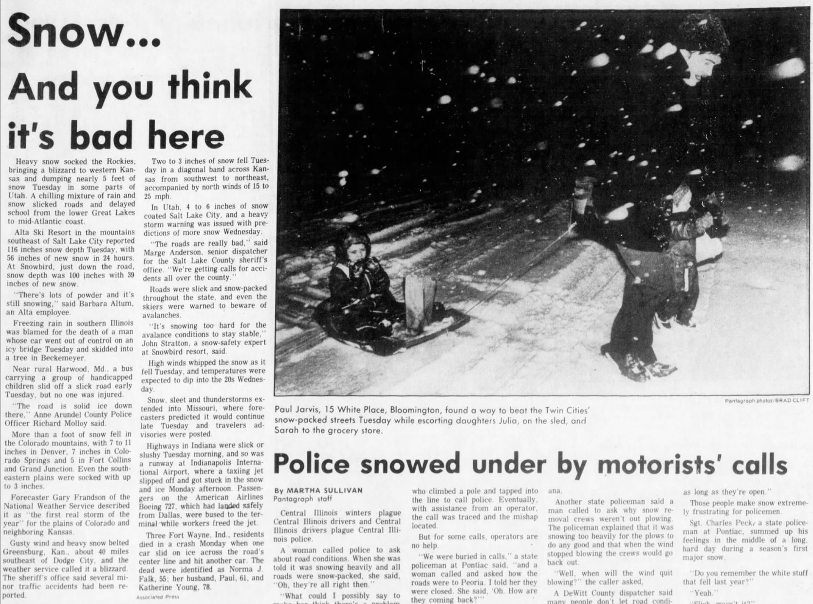 Snow...and you think it's bad here